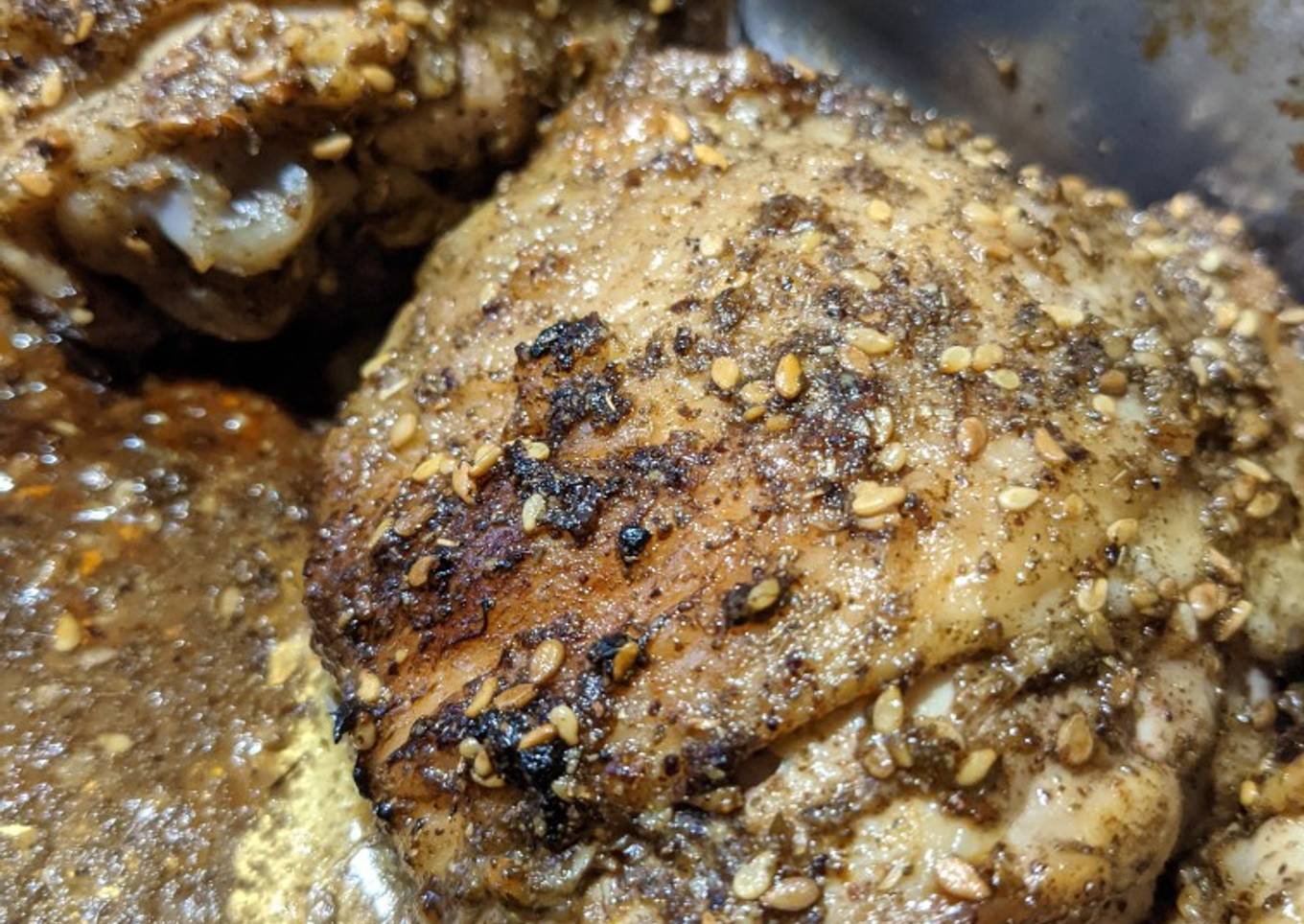 Baked Zaatar lemon chicken