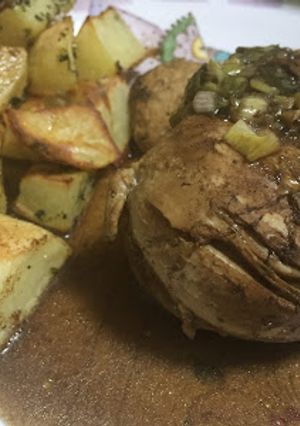 Una foto de Pechugas de pollo con salsa teriyaki