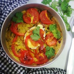 A picture of Oats and egg mix casserole.