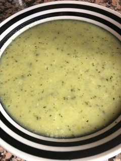 Una foto de Crema de calabacín