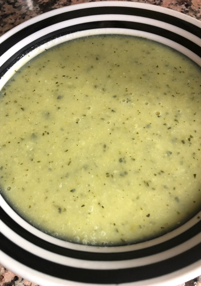 Una foto de Crema de calabacín