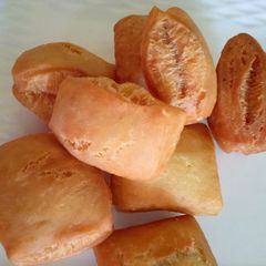 A picture of Half cake mandazi.