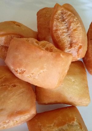 A picture of Half cake mandazi.