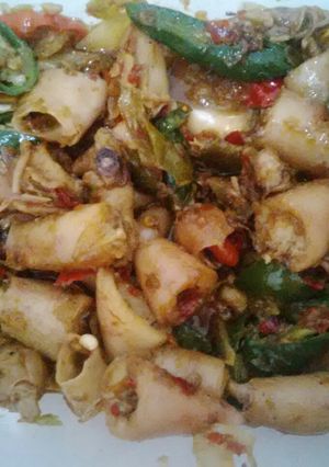 Foto resep Cumi Asin Pedas