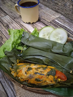 Foto resep Pepes Daun Singkong Ikan Tongkol