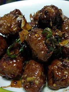 Foto resep Bola daging tumis kecap
