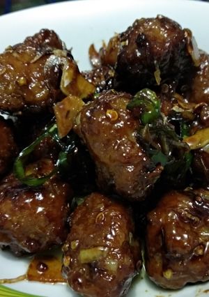 Foto resep Bola daging tumis kecap