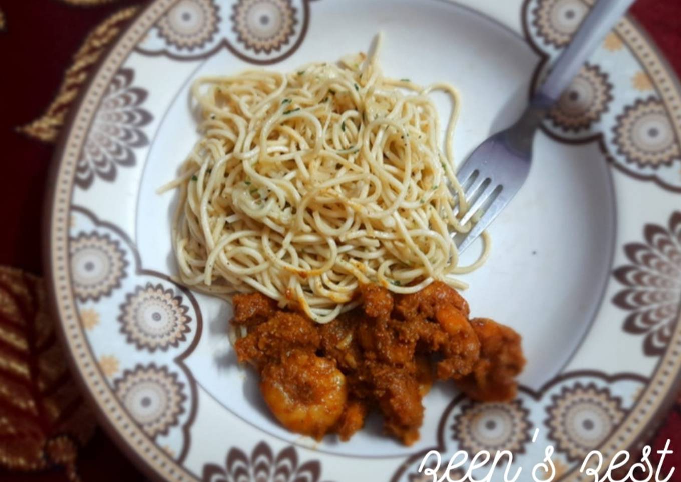 Recipe of Ultimate Spaghetti Aglio E Olio with Prawns