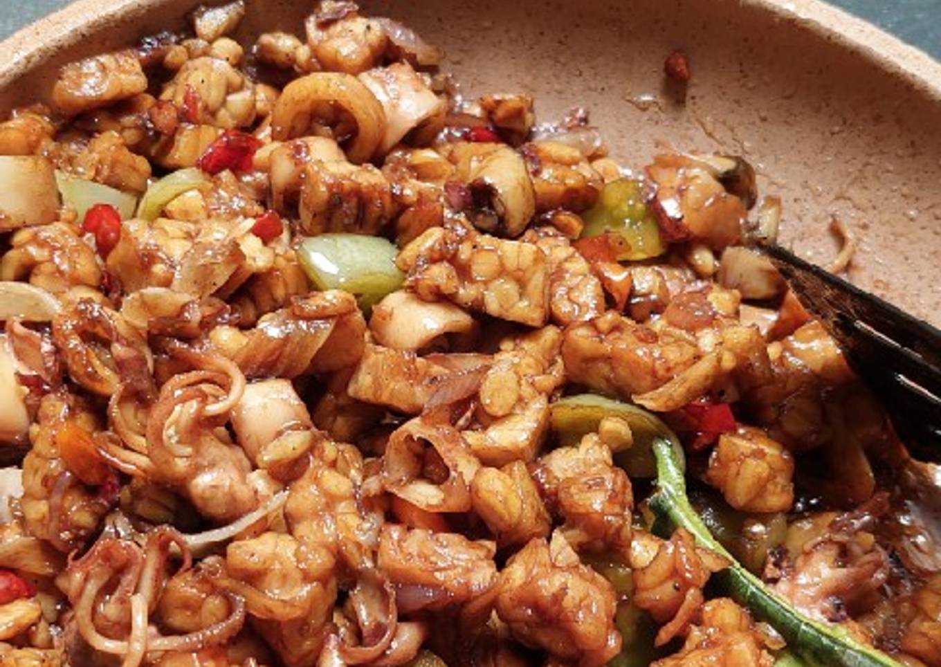 Tumis Cumi Asin Tempe