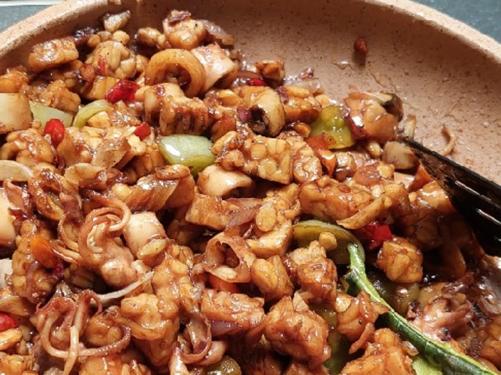 Cara Mudah Menyiapkan Resep  Tumis Cumi Asin Tempe yang Sempurna, Lezat