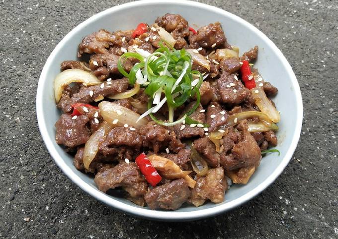 Beef Teriyaki Bowl Menu