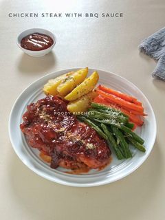 Foto resep Chicken Steak with BBQ Sauce