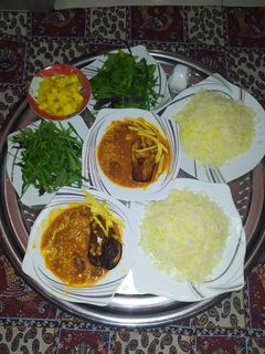 عکسی از دستور قیمه بادمجون