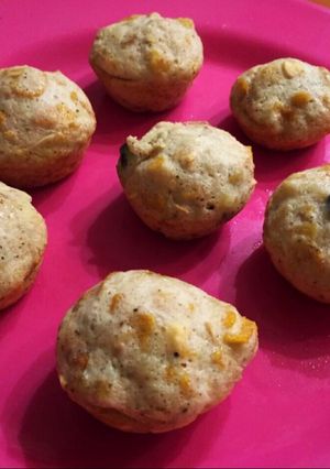 Una foto de Muffin de banana y granola. Fit y light