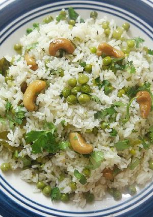 A picture of Matar Pulao/ Green Peas Rice / Kids Friendly.