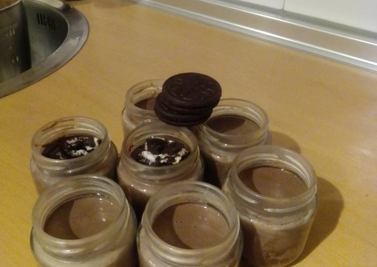 Yogures caseros de galletas Oreo en MC