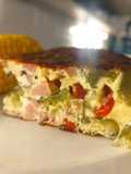 Tortilla de pencas de acelga y jamón