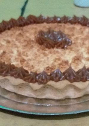 Una foto de Tarta de dulce de leche y coco