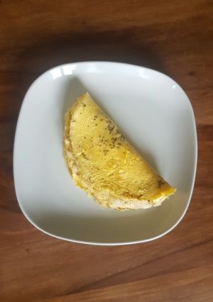 Une photo de Omelette soufflée au fromage