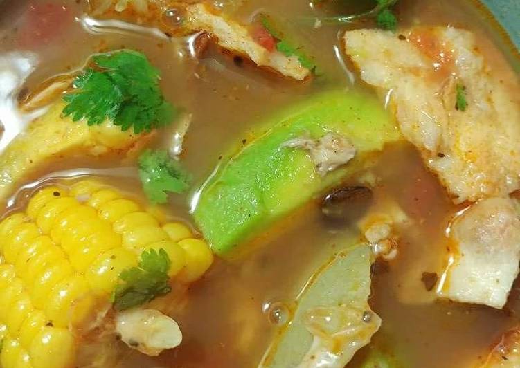 Tami's Simple Chicken tortilla soup