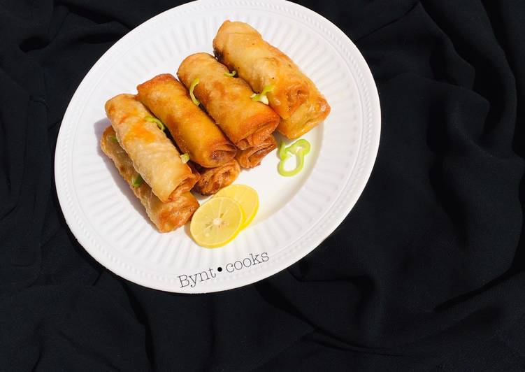 Fish spring rolls