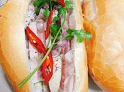 A picture of bánh mì chả lụa