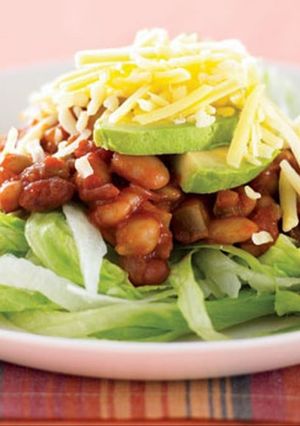 A picture of Bean salsa salad.