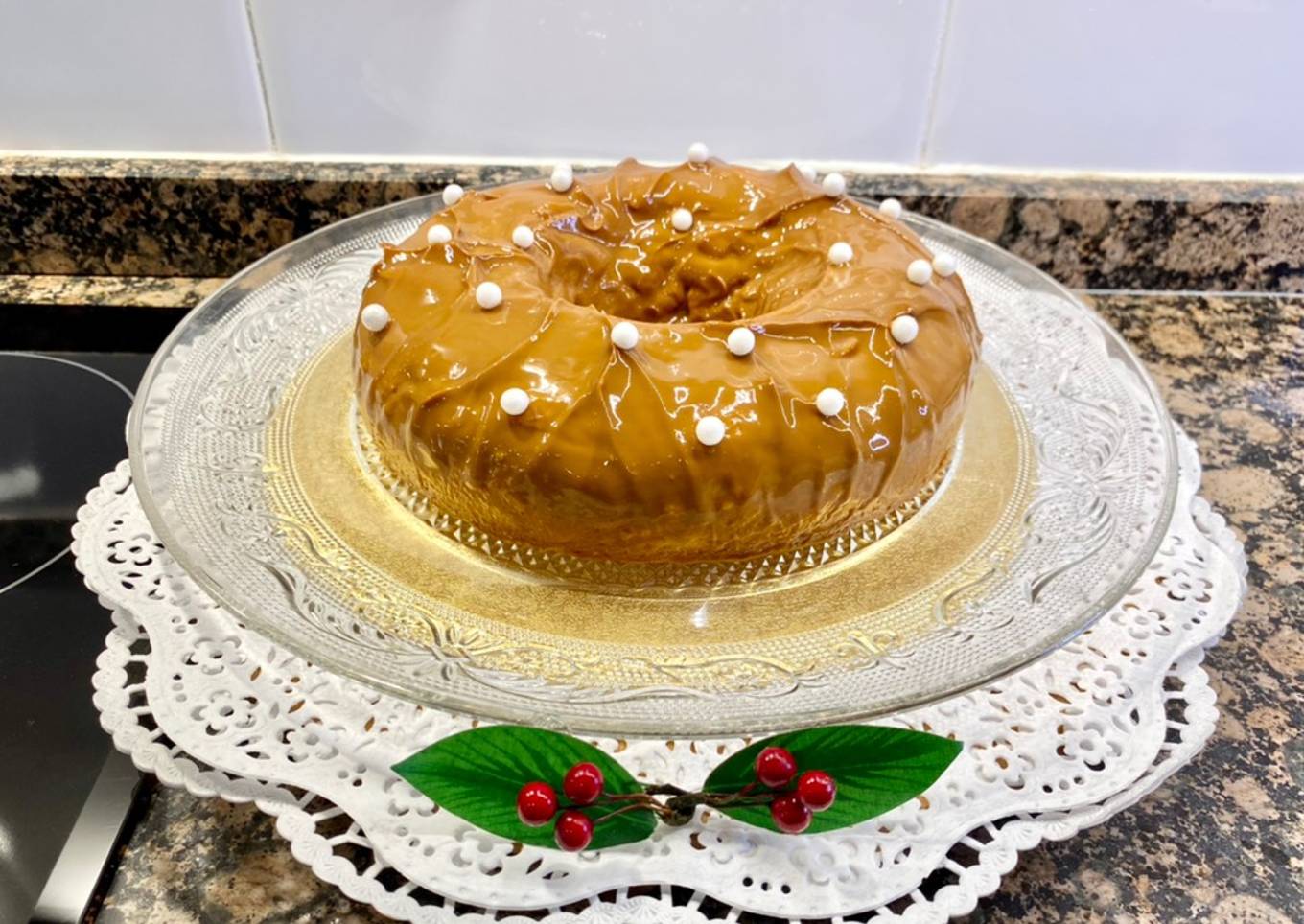 Pudín con dulce de leche “sin gluten”