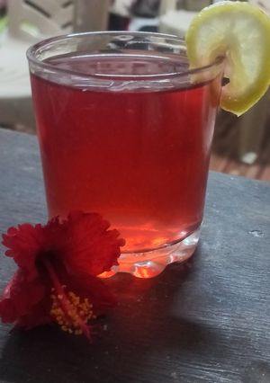 A picture of Hibiscus Tea.