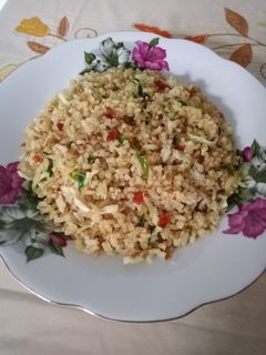 Foto resep Nasi goreng daun kunyit bumbu kambing