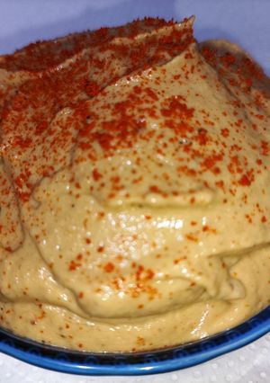 Una foto de Baba Ganoush (paté de berenjenas)