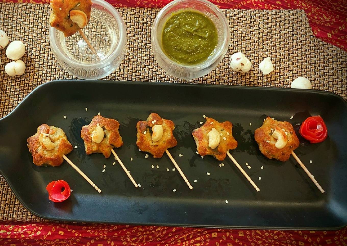 Paneer Makhana Pops