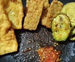 Mudah Cepat Memasak Tempe, tahu, terong crispy ft. Sambal bawang ala wong jowo Paling Enak