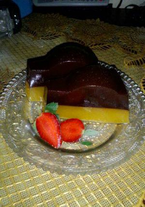 Foto resep Puding Labu kuning vs puding coklat