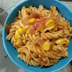 Corn pasta A picture of Corn pasta.