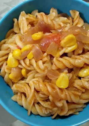 A picture of Corn pasta.