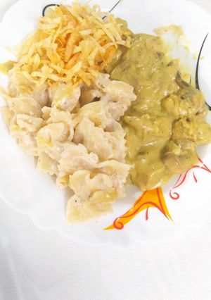 عکسی از دستور چیکن با پاستا