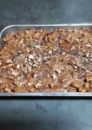 A picture of Gluten free Pecan Pie Brownie.