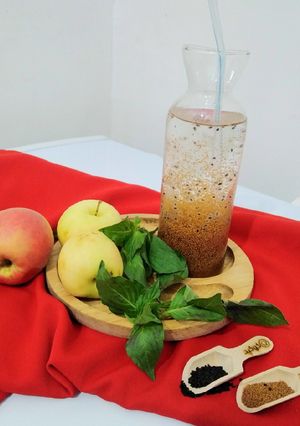 عکسی از دستور شربت عرق نعنا باخاکشیر و گلاب