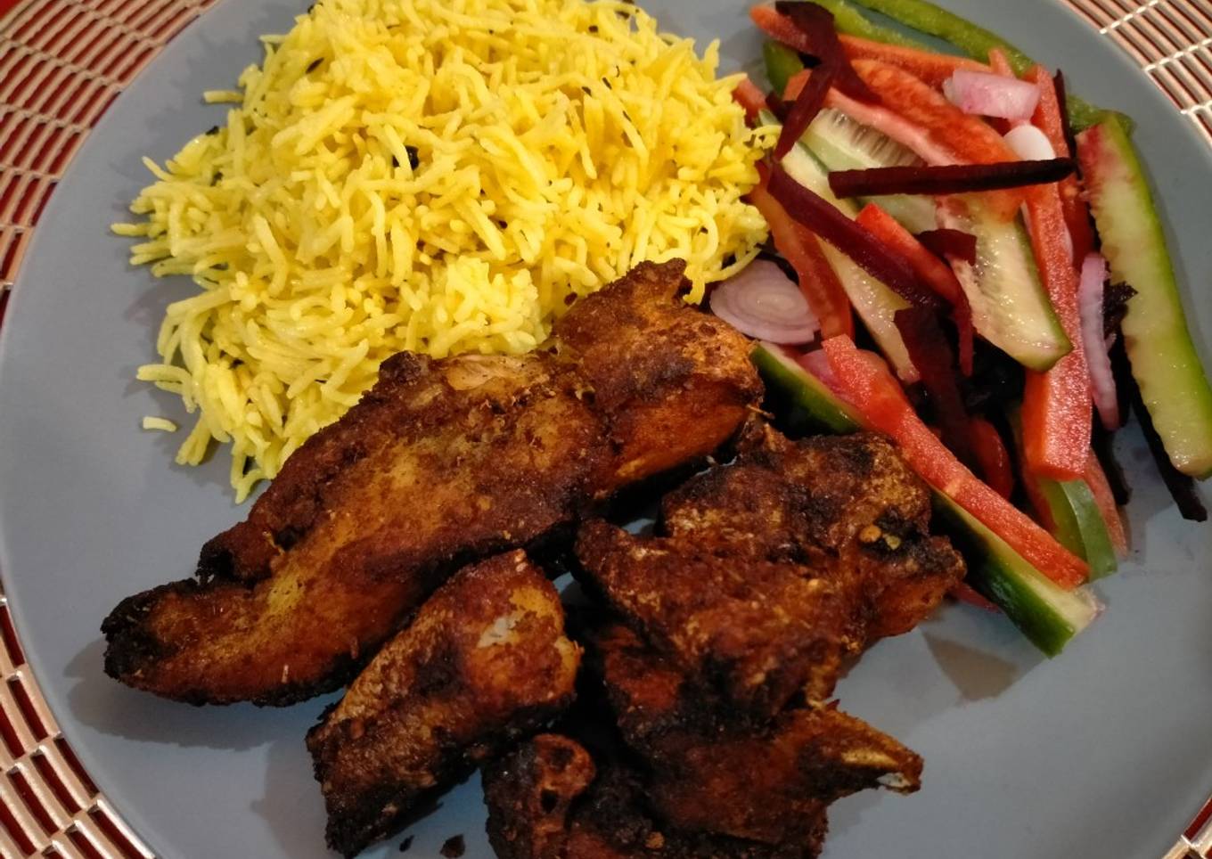 Fish Fry with Rice