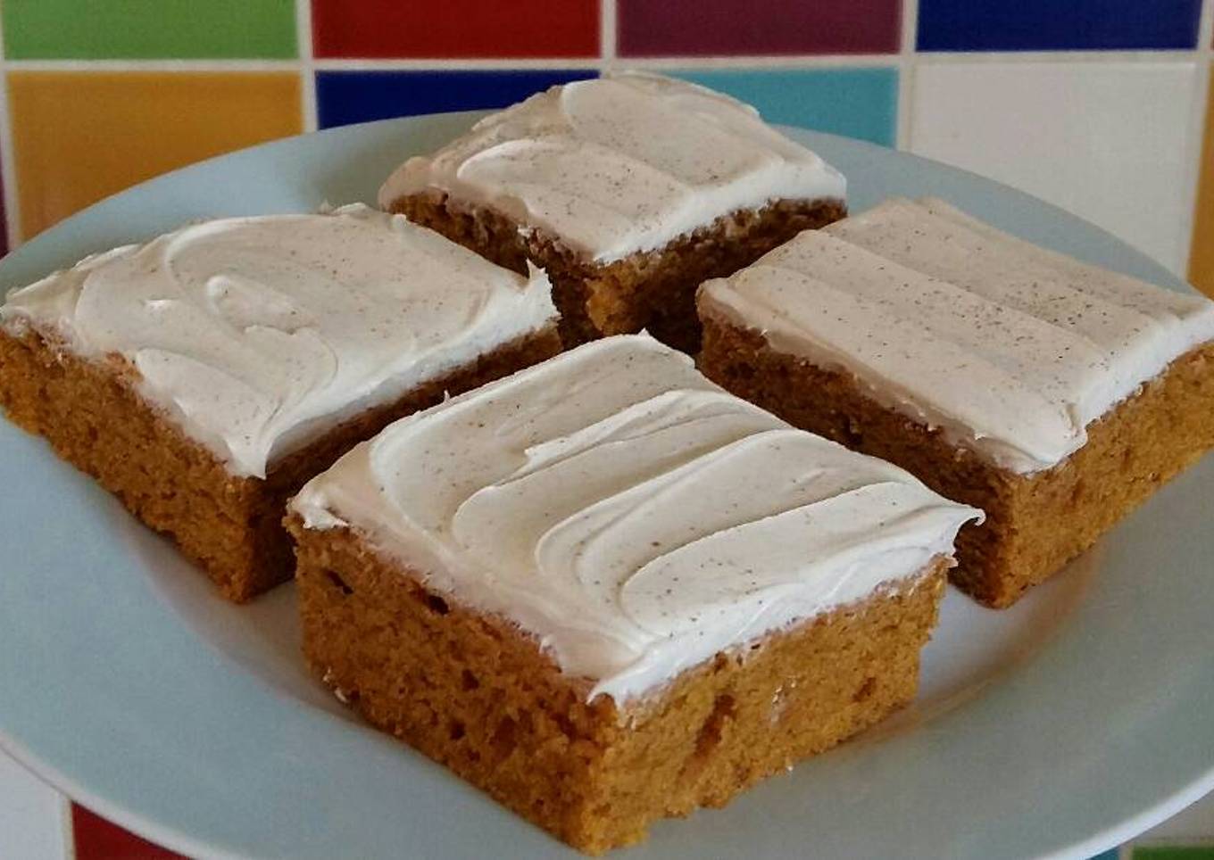 Vickys Iced Pumpkin Dump Cake, GF DF EF SF NF
