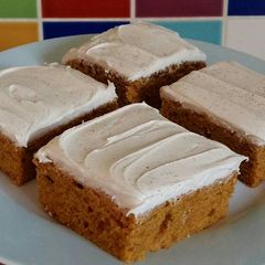 A picture of Vickys Iced Pumpkin Dump Cake, GF DF EF SF NF.
