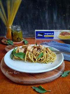 Foto resep Chicken Pesto Pasta Kemangi