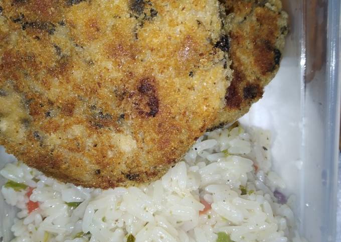 Medallones veganos con arroz y mucho sabor a mar Receta de Mónica- Cookpad