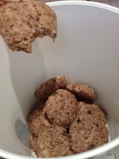 Una foto de Galletas de plátano con chocolate light