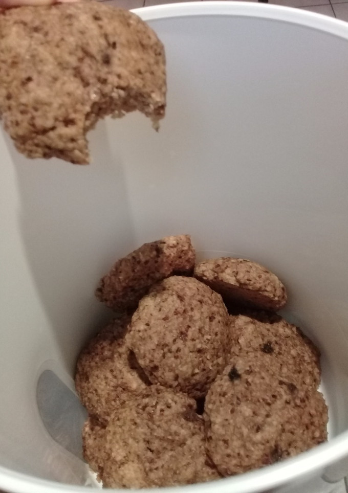 Una foto de Galletas de plátano con chocolate light