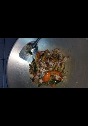 Foto resep Cumi asin tempe tumis