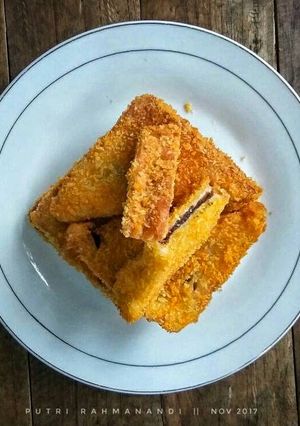 Foto resep Roti Tawar goreng isi cokelat