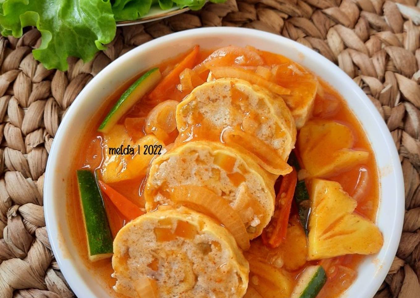 Rolade Tahu Ayam Saus Koloke