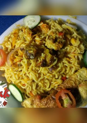A picture of Feeah's Fried Garnished Noodles Recipe.